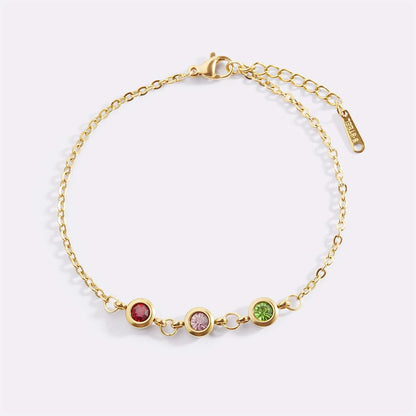 Bracelet personnalisé avec pierre de naissance