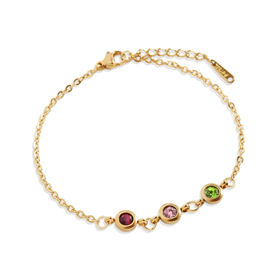 Bracelet personnalisé avec pierre de naissance