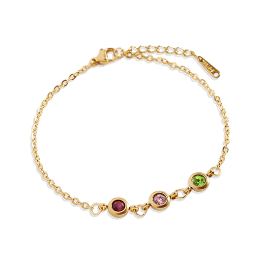 Bracelet personnalisé avec pierre de naissance