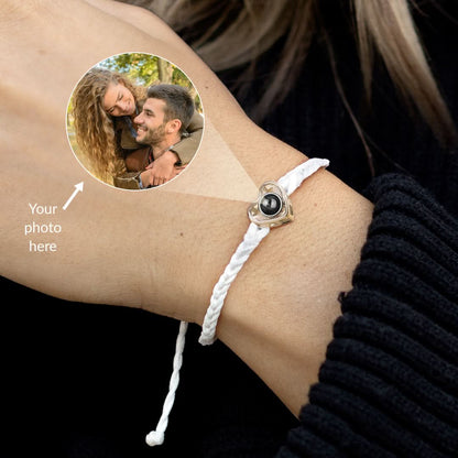 Bracelet Photo Ajustable Coeur