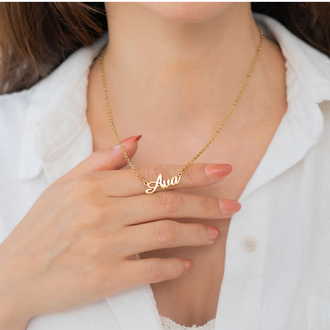 Collier Prénom Plume