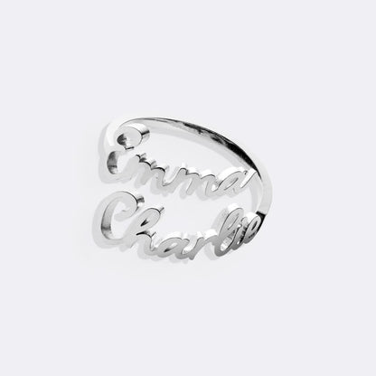 Bague double prénom