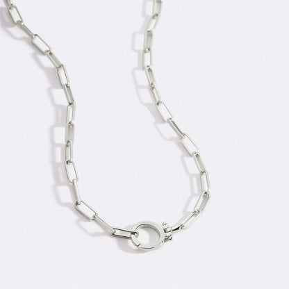 Collana Paperclip Menta PJULAN