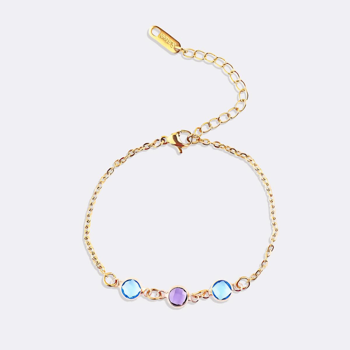 Bracelet personnalisé avec pierre de naissance