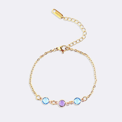 Bracelet personnalisé avec pierre de naissance
