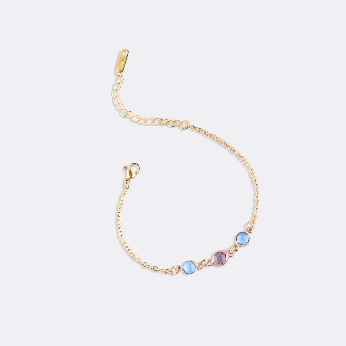 Bracelet personnalisé avec pierre de naissance