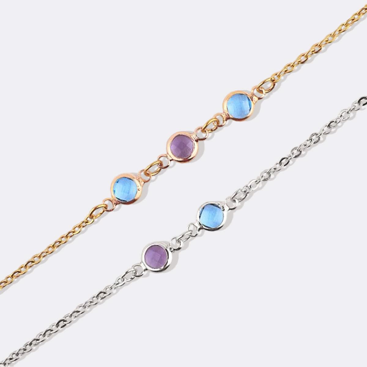 Bracelet personnalisé avec pierre de naissance