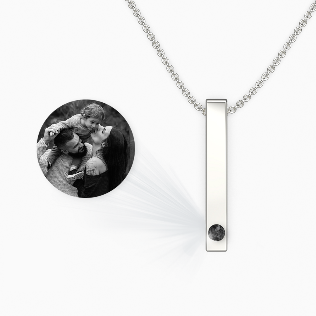 Collier photo à barre pilier