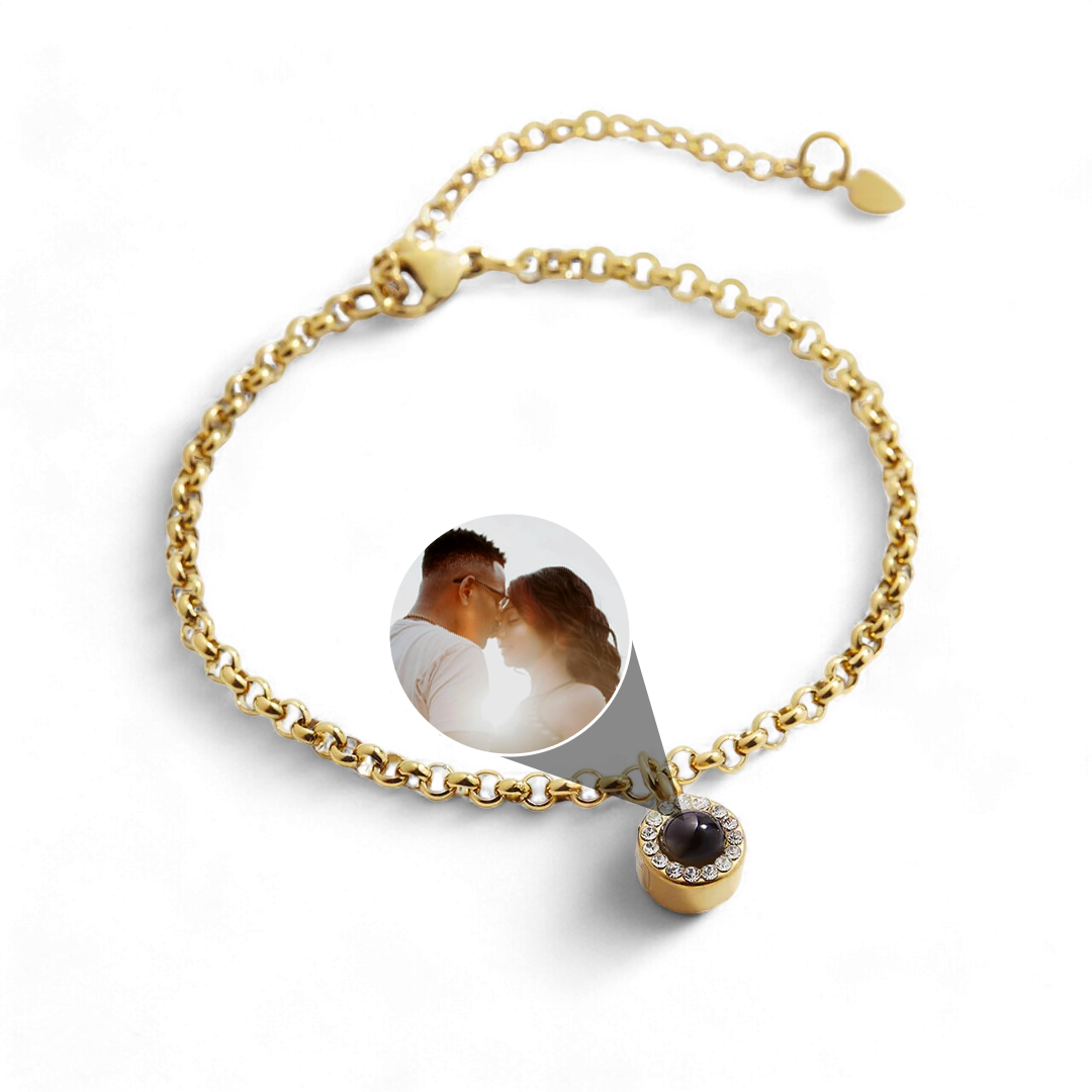 Petite Halo Photo Bracelet