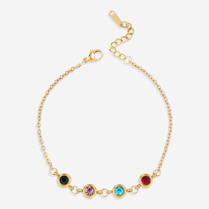 Bracelet personnalisé avec pierre de naissance