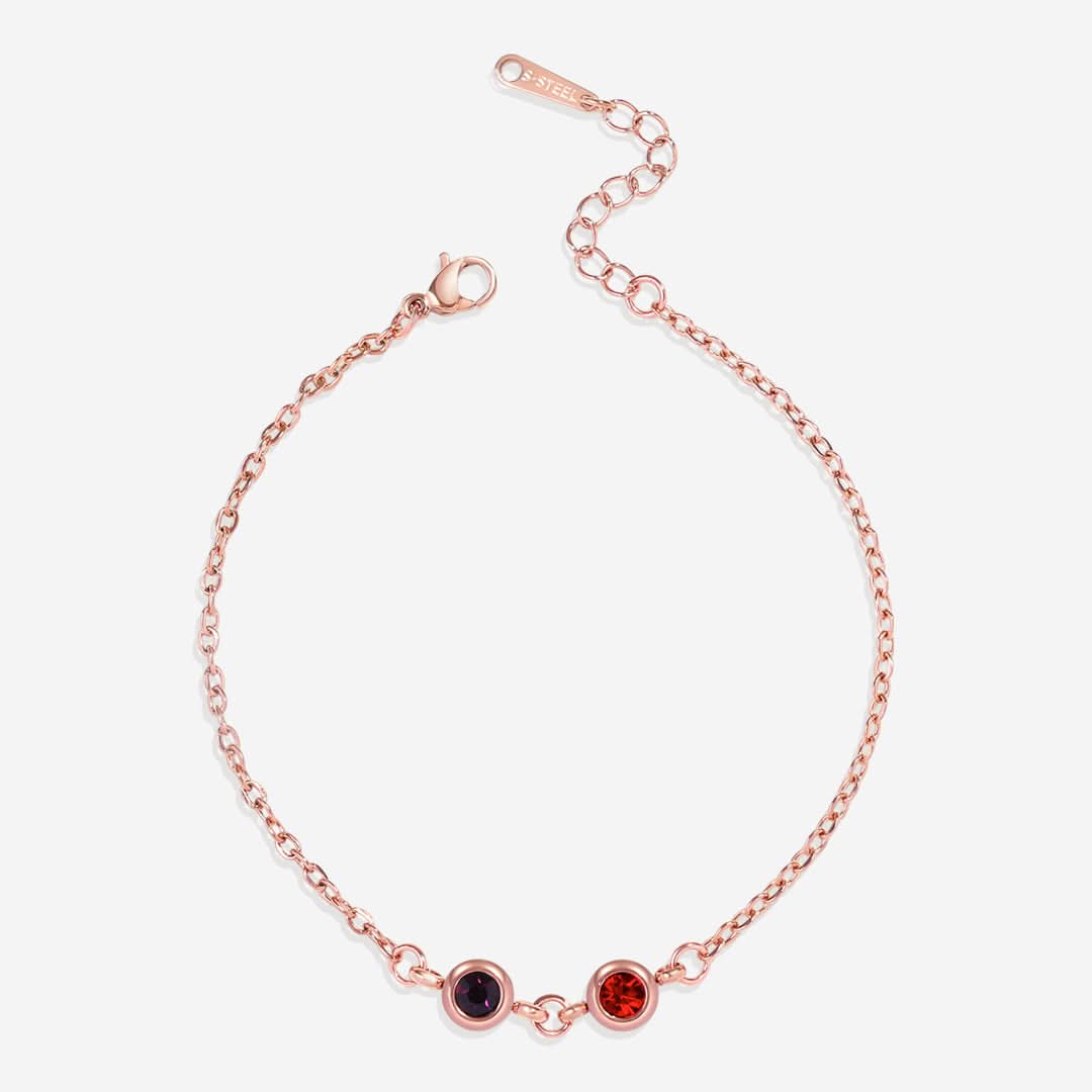 Bracelet personnalisé avec pierre de naissance