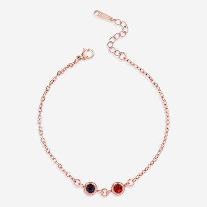 Bracelet personnalisé avec pierre de naissance
