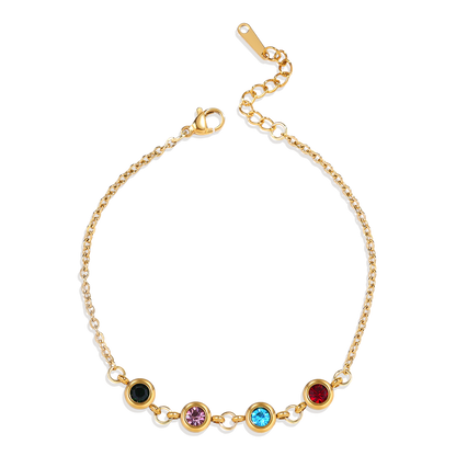 Bracelet personnalisé avec pierre de naissance