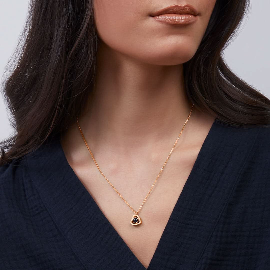 Collier Photo Coeur Personnalisé