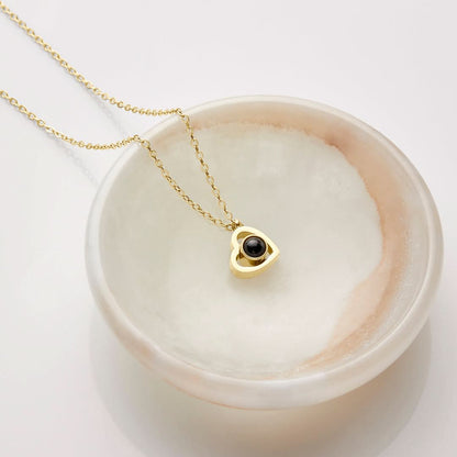 Collier Photo Coeur Personnalisé
