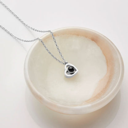 Collier Photo Coeur Personnalisé
