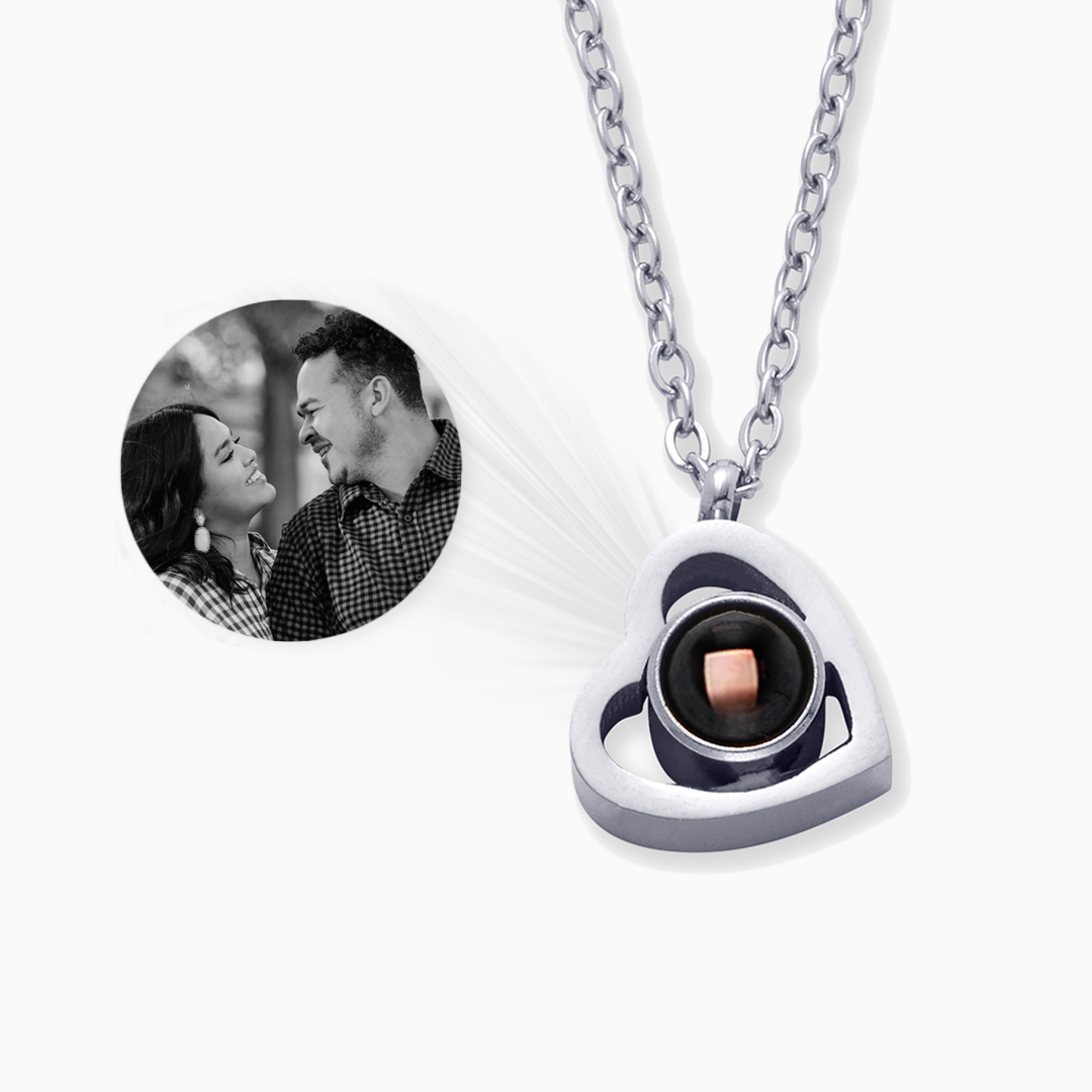 Collier Photo Coeur Personnalisé