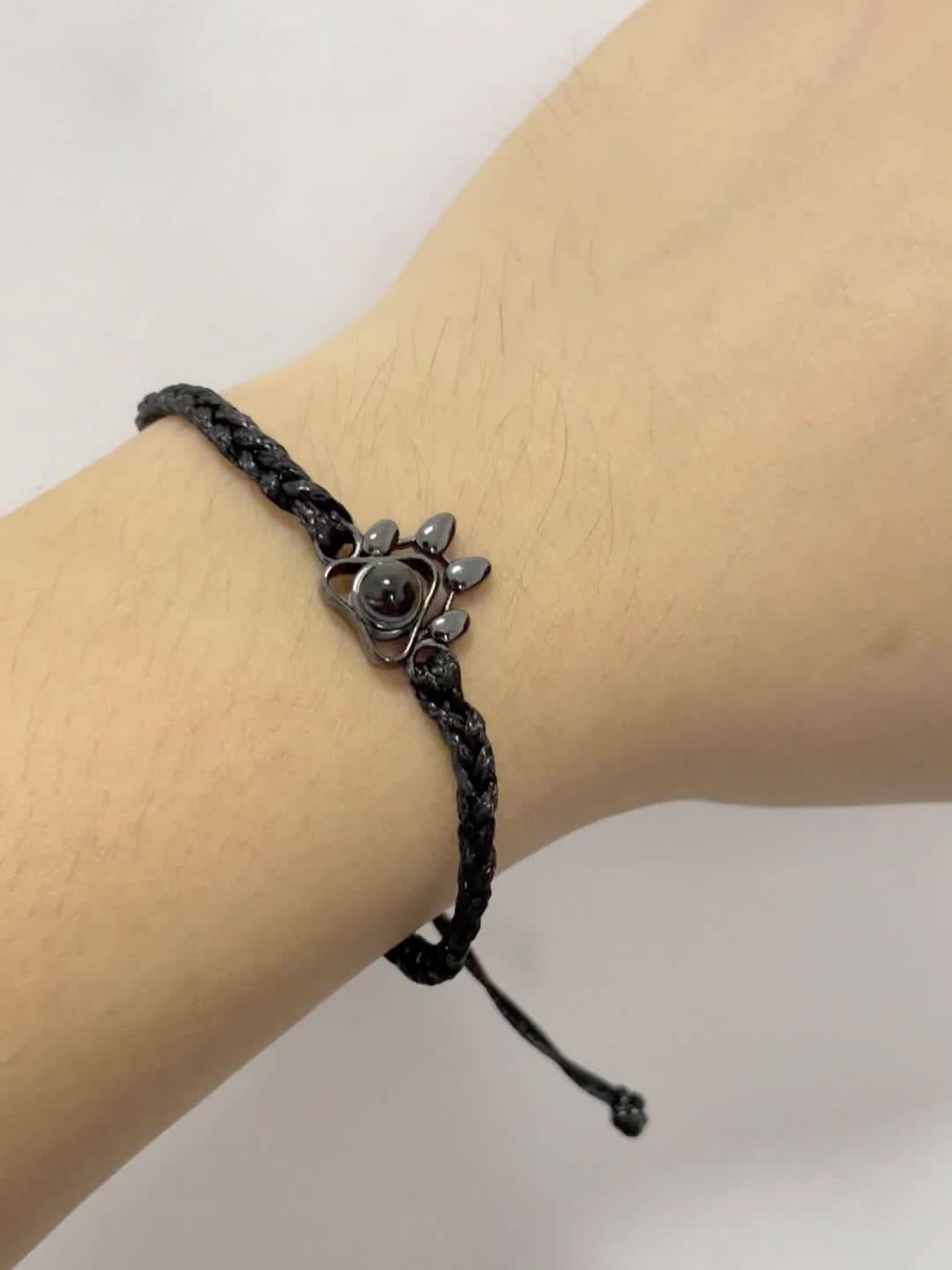 Bracelet photo patte d'animal