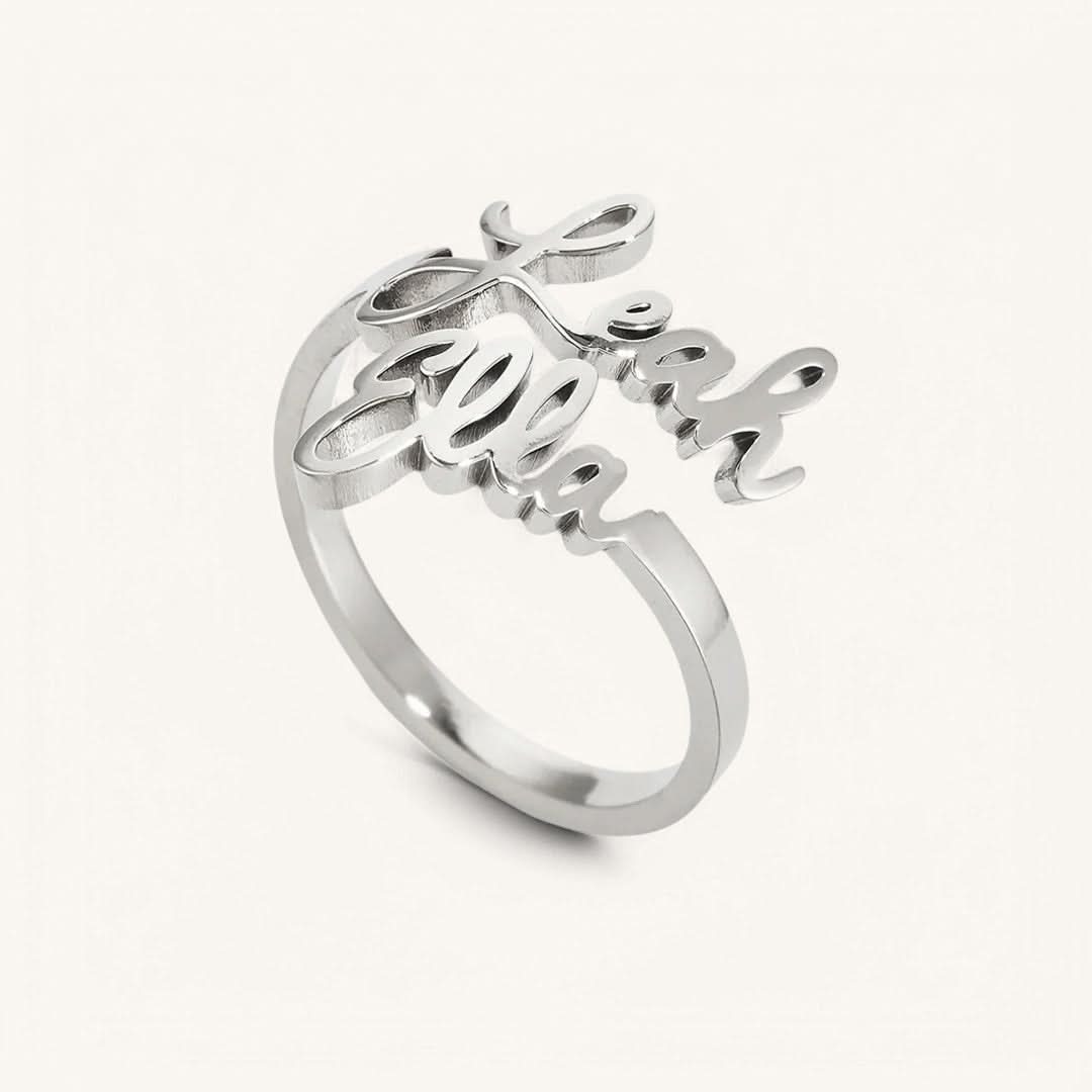Bague double prénom