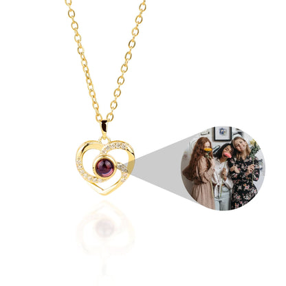 Collier photo pavé Center of My Heart