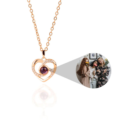 Collier photo pavé Center of My Heart