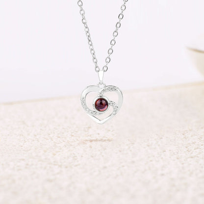 Collier photo pavé Center of My Heart