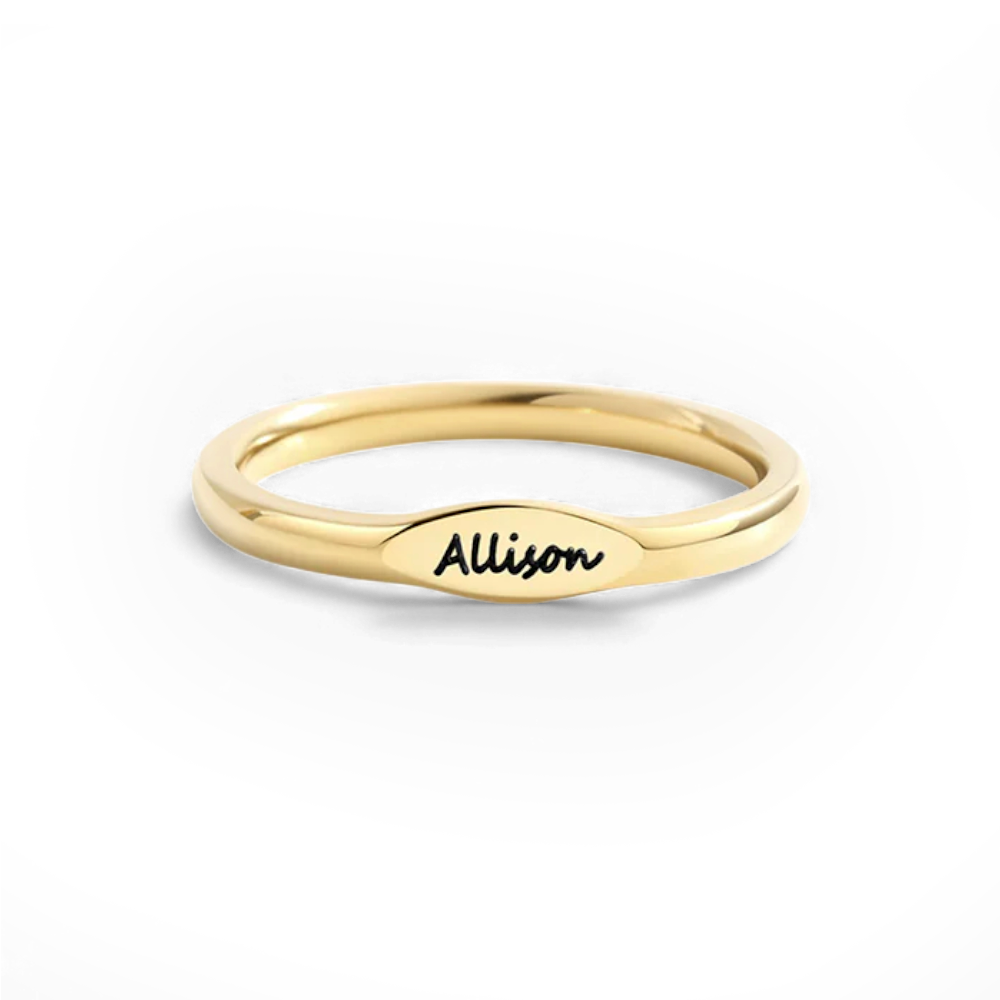 Anello con Nome Sottile