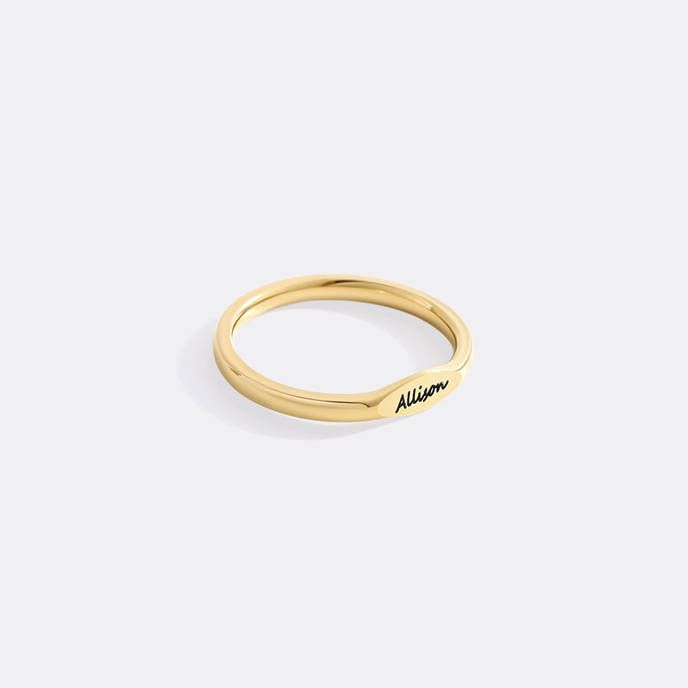 Anello con Nome Sottile