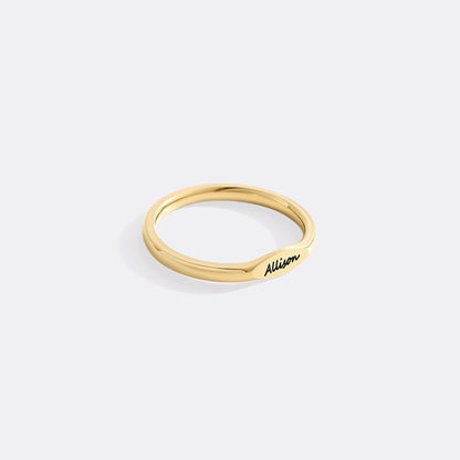 Anello con Nome Sottile