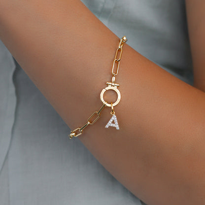 Charm iniziale con diamante PJULAN