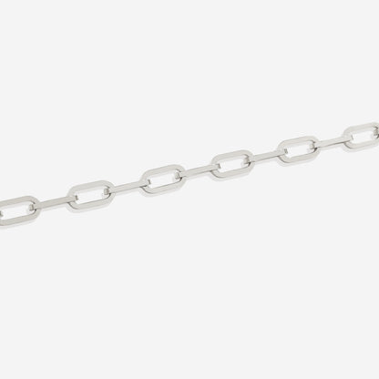 Bracciale a catena tipo paperclip a maglie aperte