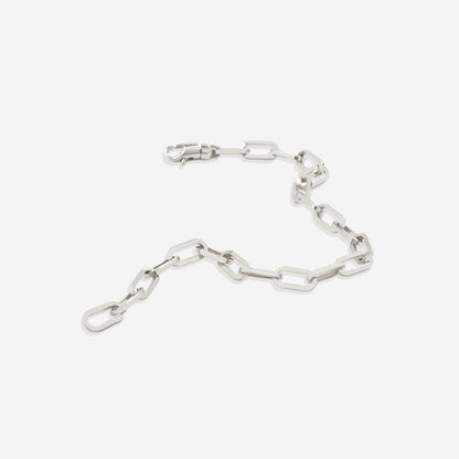 Bracciale a catena tipo paperclip a maglie aperte