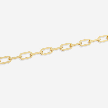 Bracciale a catena tipo paperclip a maglie aperte