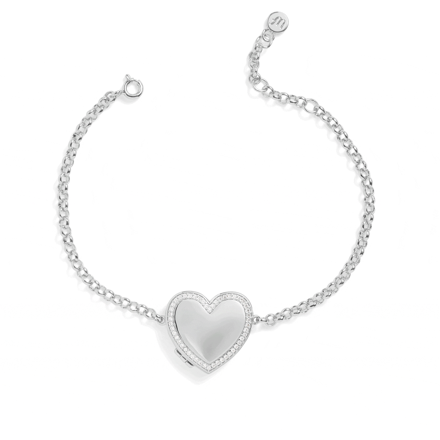 Bracelet Médaillon Cœur Personnalisé