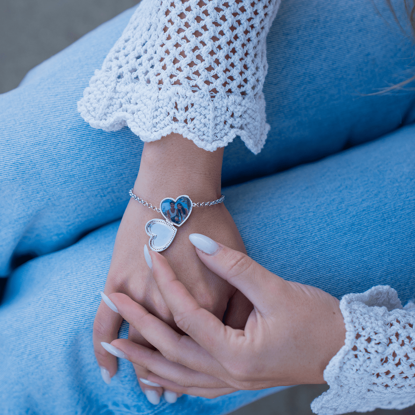 Bracelet Médaillon Cœur Personnalisé
