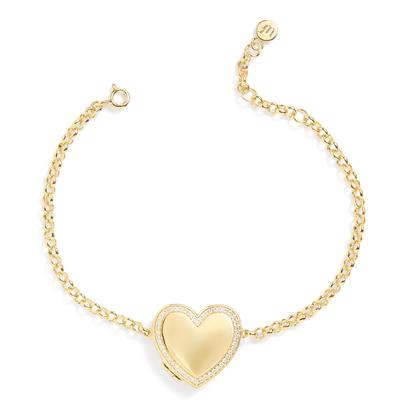 Bracelet Médaillon Cœur Personnalisé
