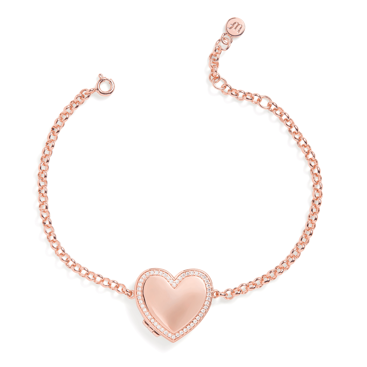 Bracelet Médaillon Cœur Personnalisé