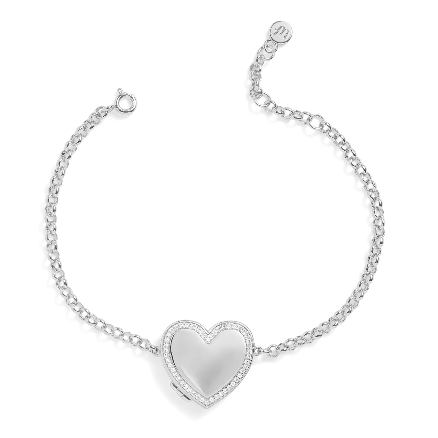 Bracelet Médaillon Cœur Personnalisé