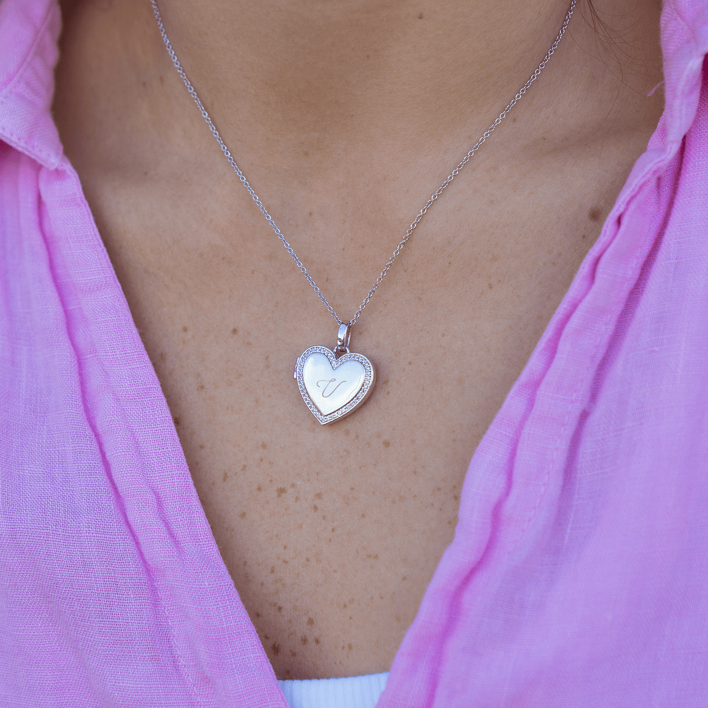 Collier Médaillon Cœur Personnalisé