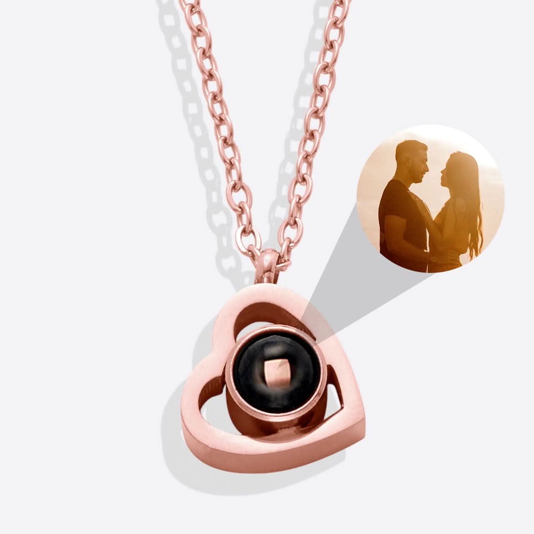 Collier Photo Coeur Personnalisé