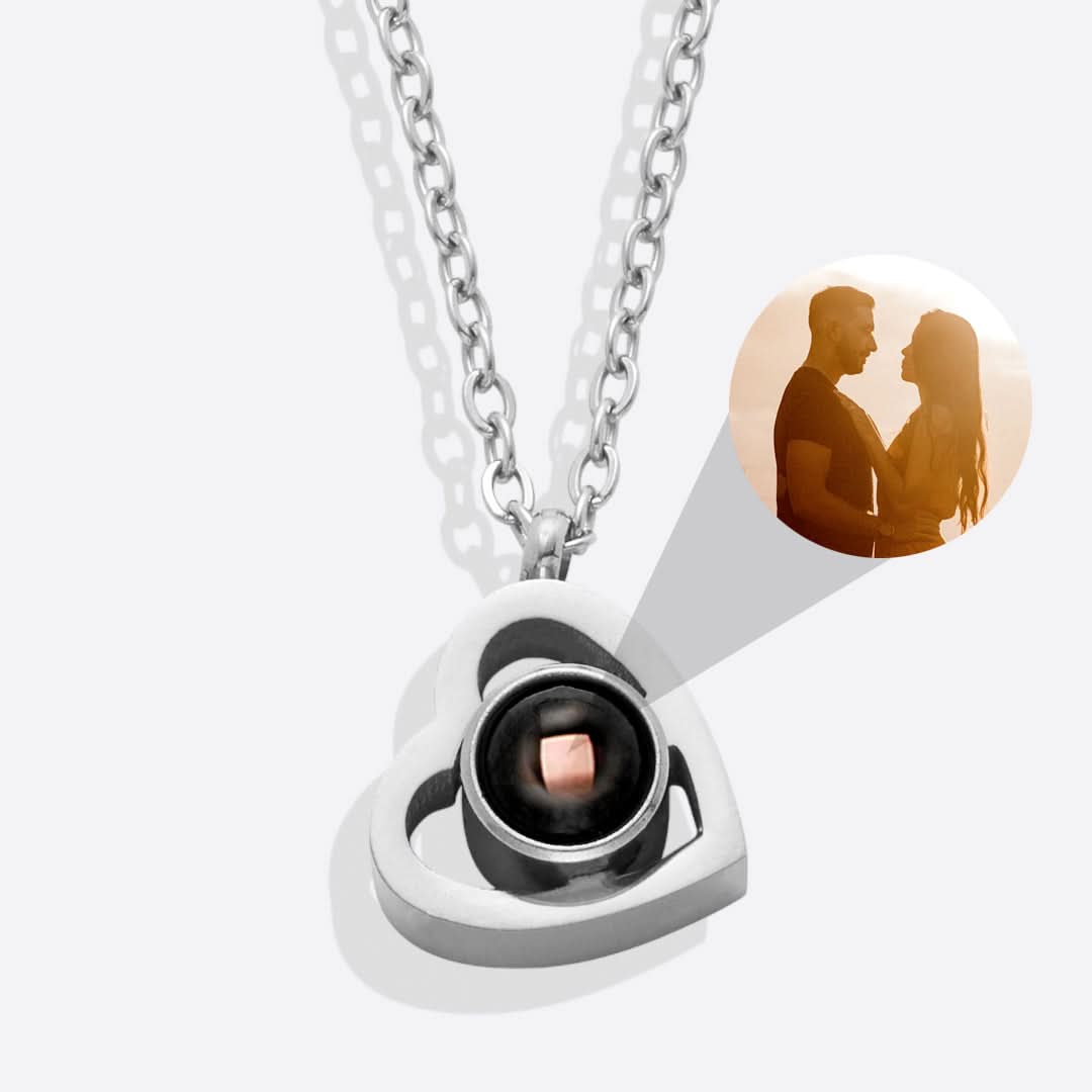 Collier Photo Coeur Personnalisé