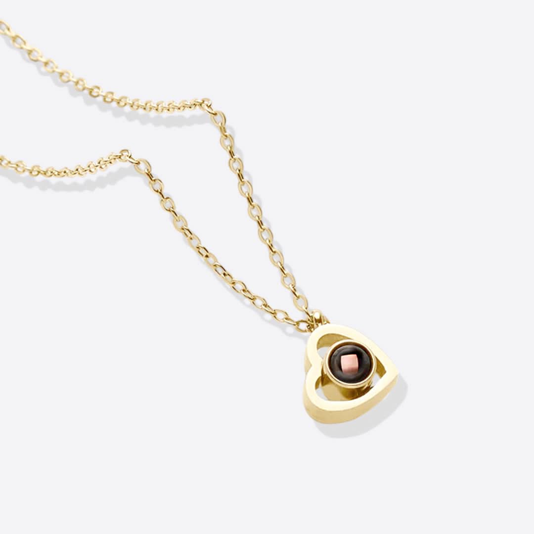 Collier Photo Coeur Personnalisé