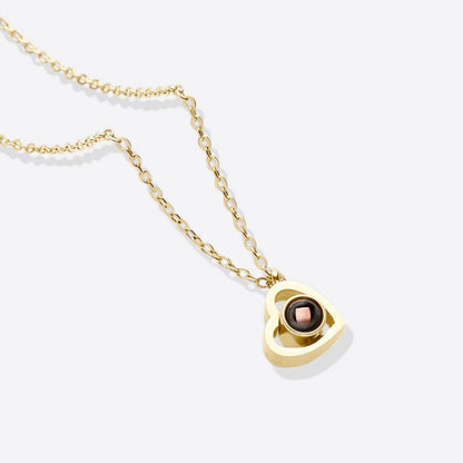 Collier Photo Coeur Personnalisé