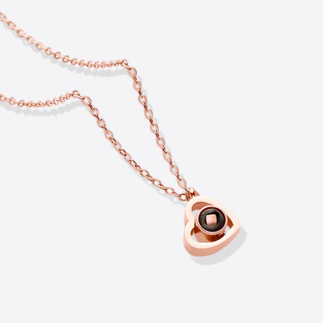 Collier Photo Coeur Personnalisé
