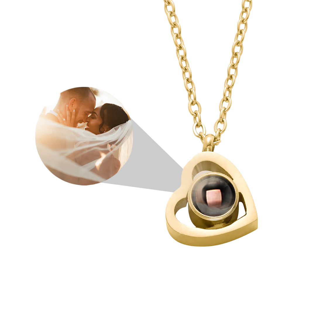Collier Photo Coeur Personnalisé