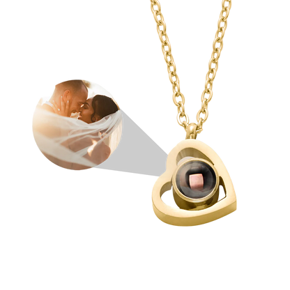 Collier Photo Coeur Personnalisé