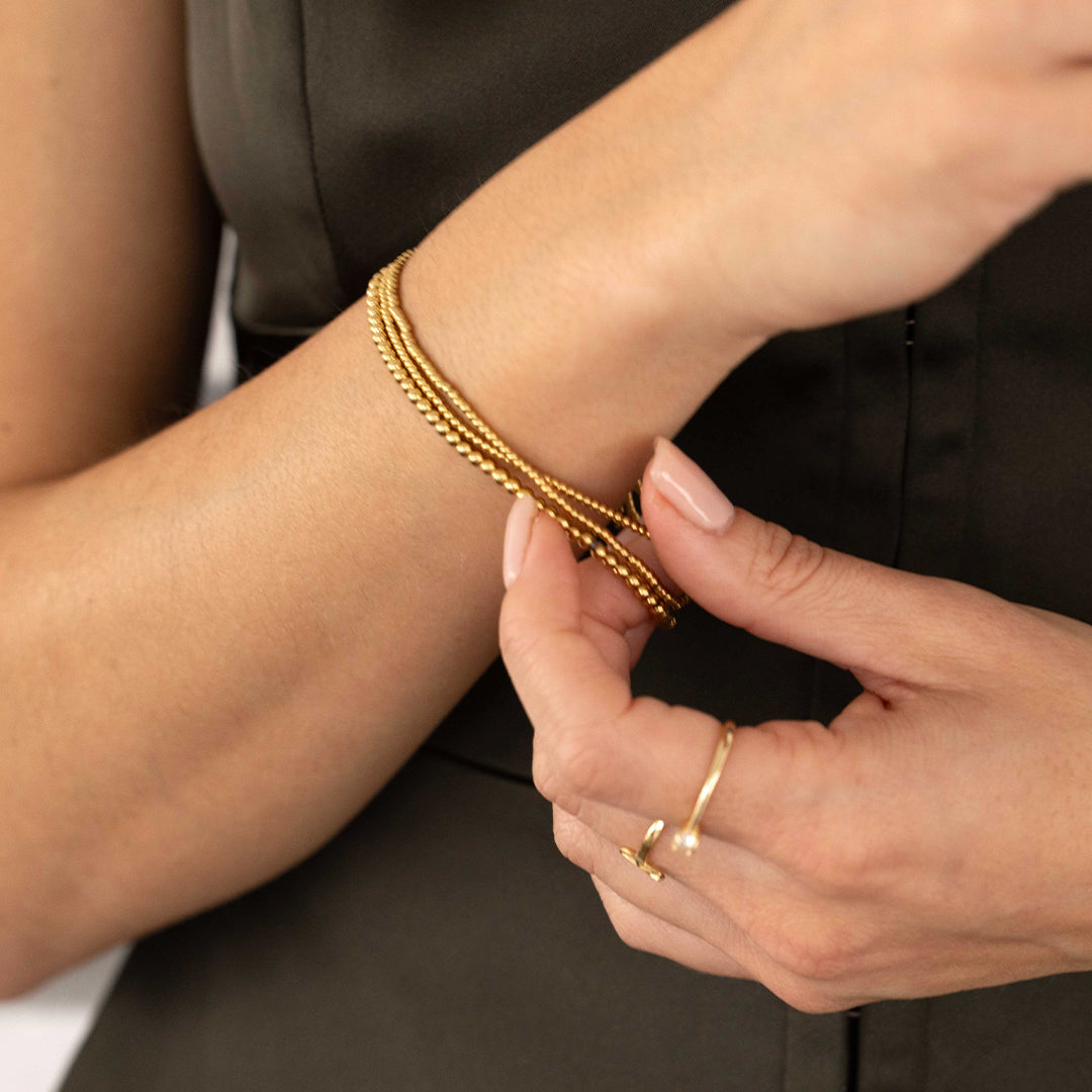 Set di bracciali a perline da impilare 322