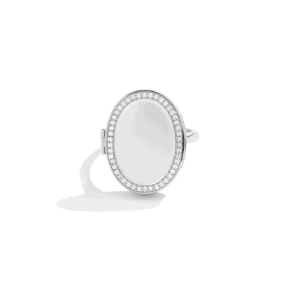 Bague Médaillon Ovale Personnalisée