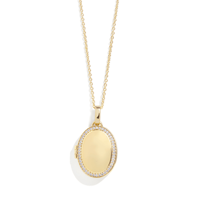 Collier Médaillon Ovale Personnalisé