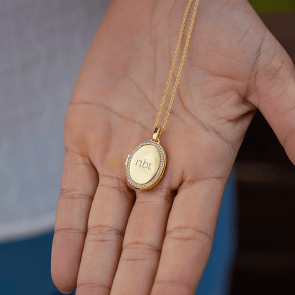 Collier Médaillon Ovale Personnalisé